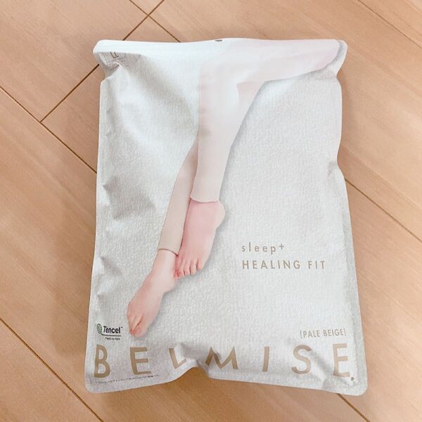ベルミス パジャマレギンス ヒーリングフィット 新品 未使用 パールベージュ LL BELMISE 着圧レギンス