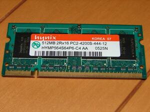 SO-DIMM 512MBx1 DDR2 PC2-4200 CL4.0(hynix)