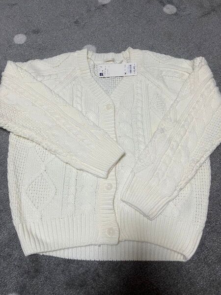 GU 新品 ケーブルコクーンカーディガン