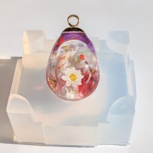 レジンアート作品 秋天(錦鯉)