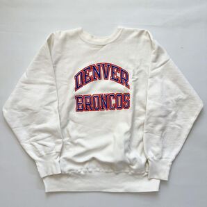 希少!トリコタグ80s 白リバースウィーブ DENVER BRONCOS