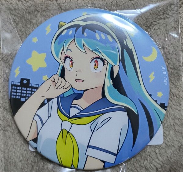 新品未開封うる星やつらくじ引き堂D賞缶バッジ くすっ