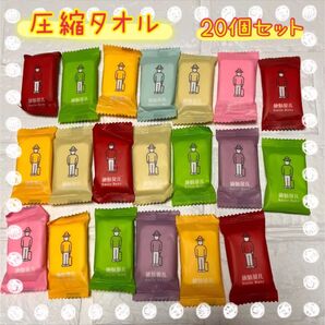 圧縮タオル 20個 まとめ売り 使い捨て コンパクトタオル アウトドア 軽量 防災 避難