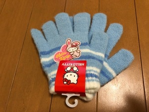 new goods, for children. gloves, Sanrio, Hello Kitty, extension extension knitted gloves *880 jpy prompt decision * postage 140 jpy ~ made in Japan 
