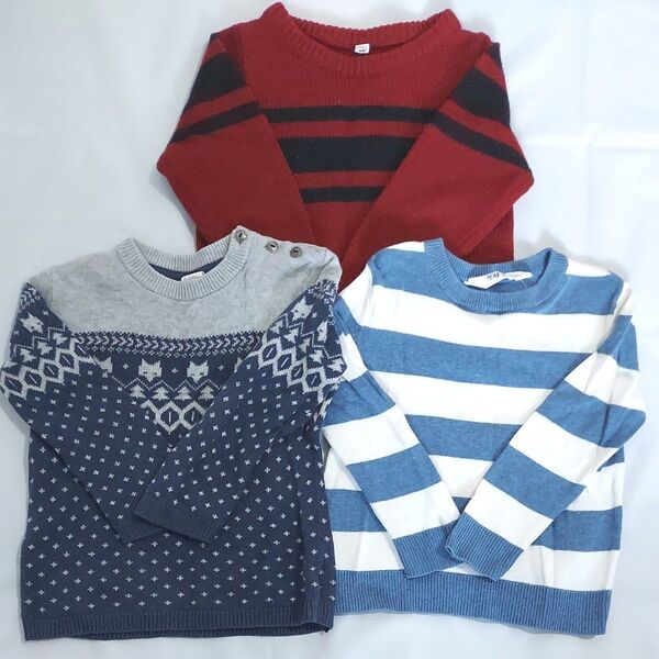 90 95 H&M 他 男の子 ニット セーター トップス まとめ売り