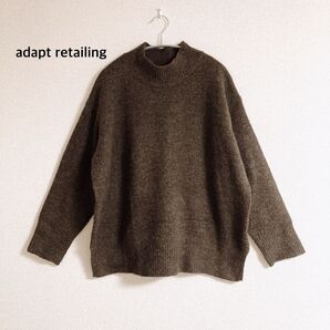 美品 adapt retailing アダプトリテーリンク ニットセーター