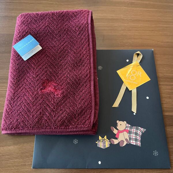 《最終価格SALE》No.37【新品未使用】Burberry(バーバリー)タオルハンカチ
