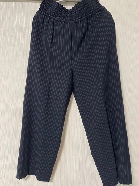 パシオーネ PASSIONE シャーリングハイウエストパンツ パンツ