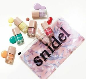 [sweet 2018 year 4 month number appendix ]snidel spring nails 7 pcs set & floral print pouch ( unopened goods )
