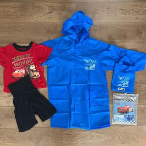 カーズ レインウェア カッパ 110 と パジャマ 90サイズ セット