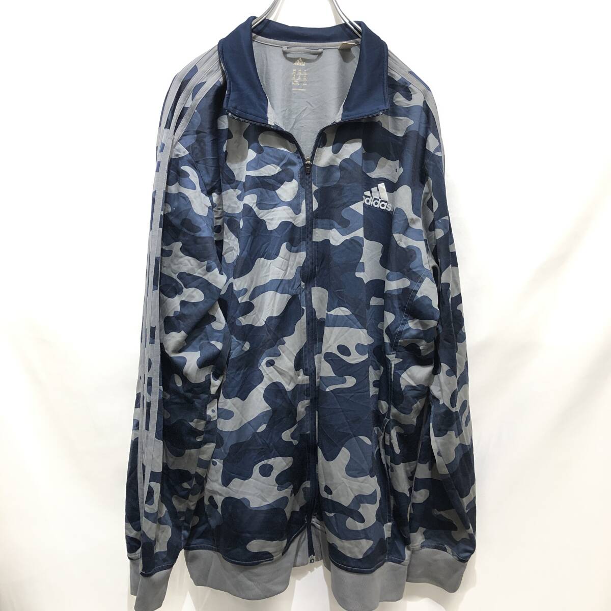 ジャージ 大きいサイズ メンズ adidas アディダス トラックジャケット カモフラ 迷彩 総柄 速乾 C050802-02