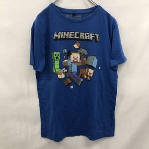 ▲Minecraft マインクラフト 青 ブルー Tシャツ