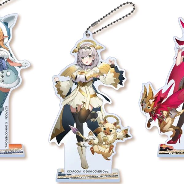 ホロライブとオトモ 白銀ノエル アクリルスタンドキーホルダー MONSTER HUNTER×hololive (モンハン・カプコン
