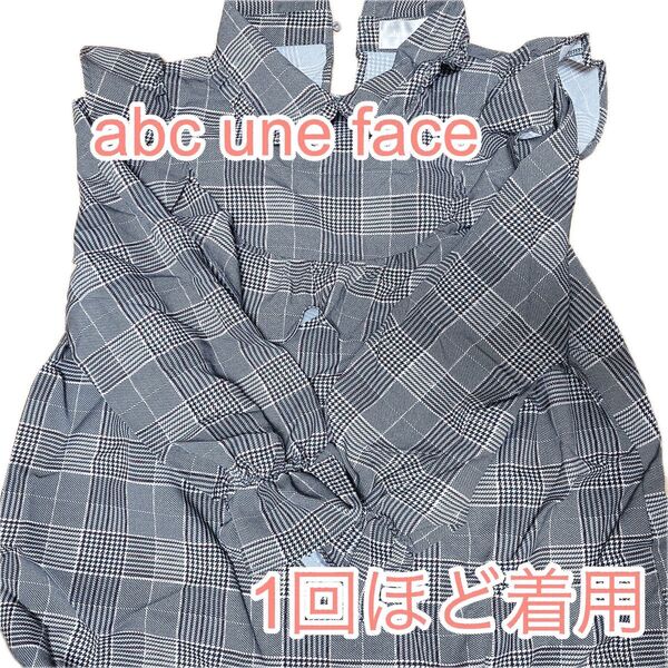 【abc une face】チェックフリルブラウス 09