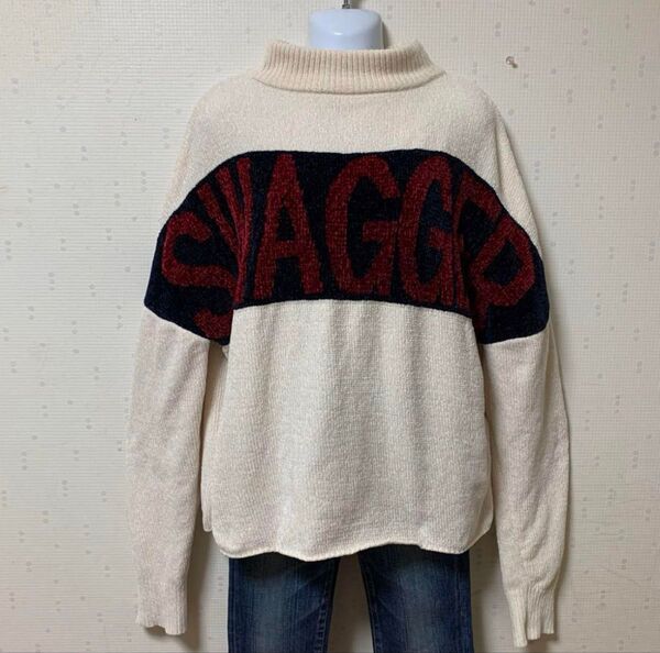 GYDA SWAGGERジャガードニットTOPS (F) ジェイダ