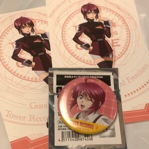 ガンダムSEED TOWER RECORD カフェ 特典 ルナマリア 缶バッジ