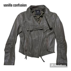 vanilla confusion レザーライダースジャケット y2k 本革