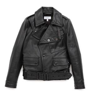 HYKE モーターサイクル ジャケット レザー ライダース green sacai beautiful people Schott