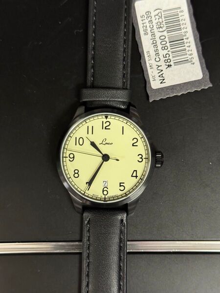 新品 ラコ ネイビー カサブランカ 39 862155 腕時計 laco