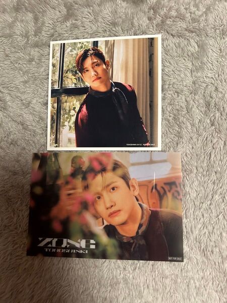 東方神起 ZONE 購入特典 ビジュアルクリアカード チャンミン ジャケットカードチャンミン