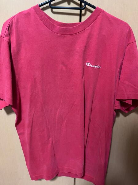 チャンピオン 古着 半袖Tシャツレッド