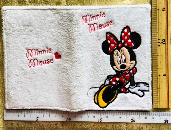 手帳カバー ブックカバー minnie mouse マイクロフリース