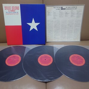 ★Willie Nelson and Family in Japan February, 1984★見本盤★PROMO★SAMPLE★Rare Item★中古LP★3枚組★Promo Only