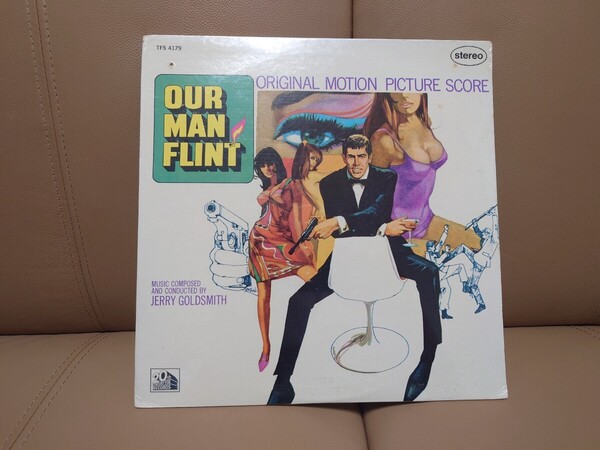 ★Our Man Flint: Original Motion Picture Soundtracks★未開封★ジャケットパンチ穴開き★中古LP★Still Sealed