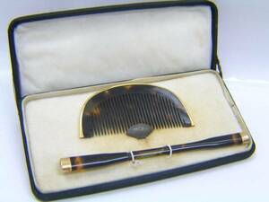 * that time thing! tortoise shell .*.( comb *....) 20 made of gold geisha 