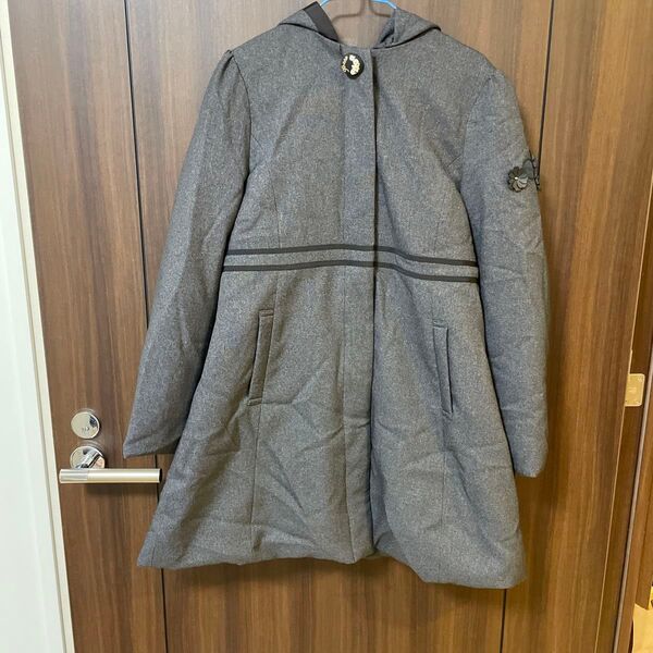 トッカ ダウンコート キッズ 130サイズ コート 長袖 冬 グレー ロング