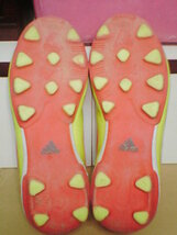 【adidas】アディダス ジュニア用サッカースパイクシューズ 靴 22.0㎝ 橙×黄★F-50/F-10 フットサル_画像4
