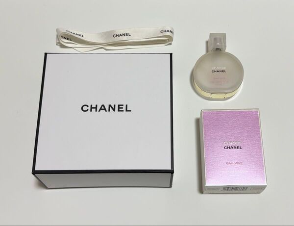 CHANEL チャンス オー ヴィーヴ ヘアミスト 空瓶 ギフトボックス
