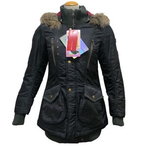 【半額セール】ロッソ ROJ-926 ブラック(S)ミリタリー ナイロンジャケット