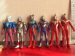 バンダイ ウルトラヒーローシリーズ ティガ スカイタイプ ゼロ サーガ イーヴィルティガ マックス ダイナ 6種セット ソフビ フィギュア