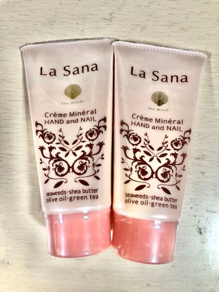 La Sanaラサーナ 海藻 ハンド&ネイル クリーム しっとりタイプ 無香料 70g×2