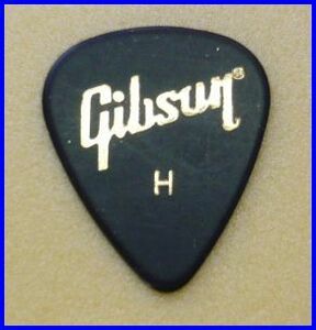 Gibson Gibson pick 6 листов черный H Teardrop type heavy 