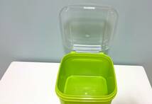 Tupperware シンプルボックス#2 黄緑 タッパーウェア_画像3