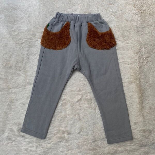 裏起毛 ズボン 《サイズ不明》 あったか もこもこ スウェット グレー系 子供服 キッズ
