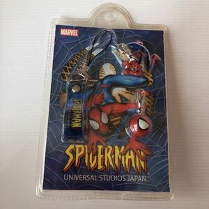 ストラップ　フィギュア　キーホルダー　新品 スパイダーマン SPIDER-MAN MARVEL ユニバーサルスタジオジャパン　ユニバ　ポストカード