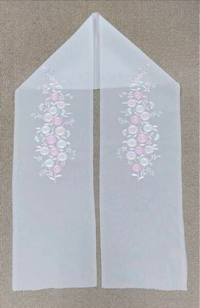 ◆在庫処分◆刺繍半衿◆絹交織 No.5