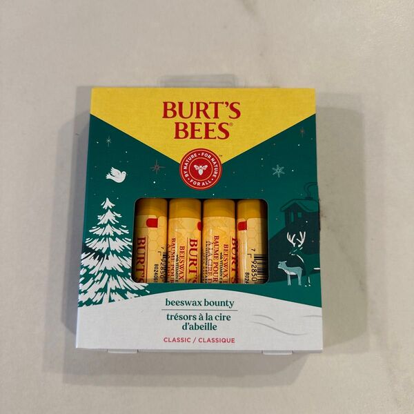 ★新品未開封★BURT’S BEES バーツビーツ ホリデー限定ラッピング リップクリーム リップスティック 4本入り