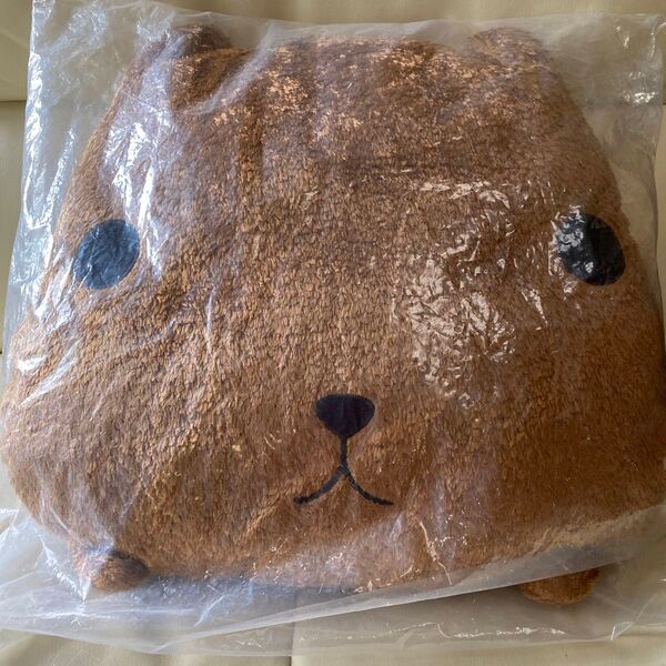 未使用 タグなし 一番くじ カピバラさん クッション 顔 ブランケット