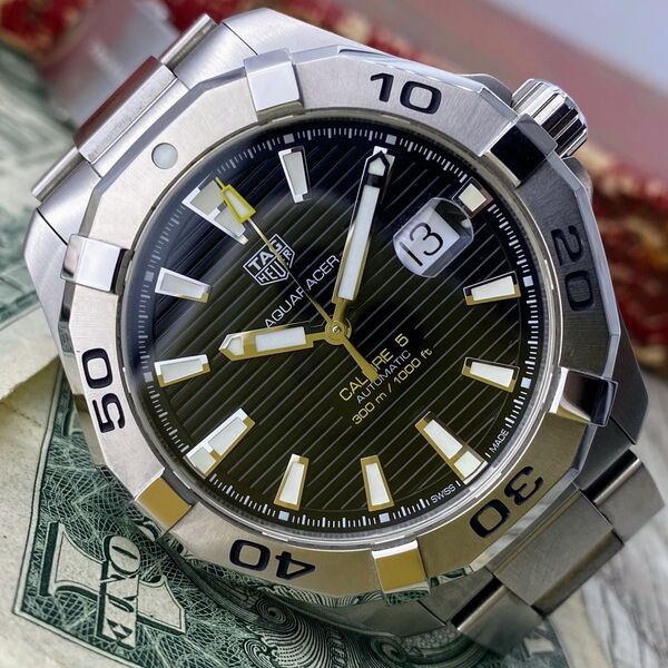 【極美品】タグ・ホイヤー TAG HEUER アレクレーサー キャリバー5 自動巻き 箱あり