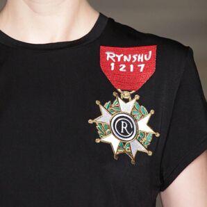 リンシュウ RYNSHUTシャツ ユニセックス S ブラック 半袖 トップス