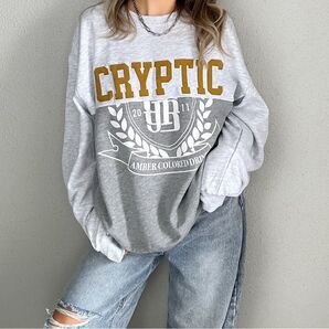 【GYDA】CRYPTICリメイクライクBIGスウェットトップス
