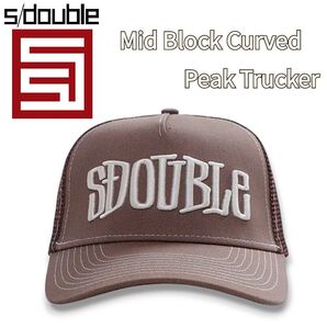 日本未発売!新品!エスダブル S/DOUBLE エスダブル トラッカーキャップ茶