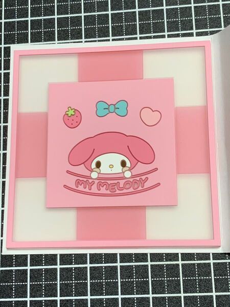 サンリオ クリアスクエアグミ コースター マイメロディ