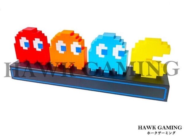 ゴーストライト パックマン LED スタンドライト USB 電池 デスクライト ゲーミング デスクスタンド 3色LED RGB