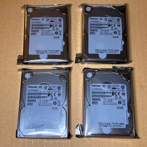 4個 TOSHIBA SAS HDD 2.5インチ 600GB 10500rpm AL15SEB060N 東芝 ハードディスク
