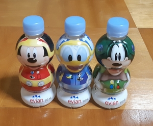 エビアン　ディズニー　evian Disney キングダムハーツ　ミッキー　ドナルド　グーフィー　ミネラルウォーター